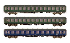 095-H43041 - H0 - 3-tlg. Set Personenwagen D1213, DB, Ep. VIa - AC